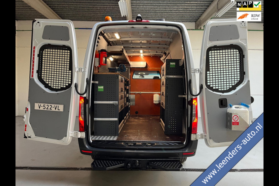 Mercedes-Benz Sprinter AUTOMAAT SERVICEWAGEN 314 2.2 CDI 140PK L2H2 EURO6 ECC M- BUX INRICHTING TREKHAAK TREEPLANK RIJKLAARPRIJS