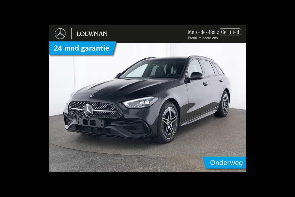 Mercedes-Benz C-Klasse Estate 300 e AMG Plug-In Hybride | AMG Styling | Night Pakket | Alarm | Panorama Schuif-Kanteldak | Stuur en Stoelverwarming | Inclusief 24 maanden MB Certified garantie voor Europa.