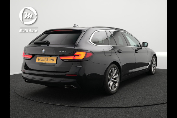 BMW 5 Serie Touring 530i Sportline Automaat | Lederen Sportstoelen Elektrisch & Verwarmd | Head Up | Virtual | Navigatie Groot | Apple Carplay | Camera | L.M. 18" | DAB |