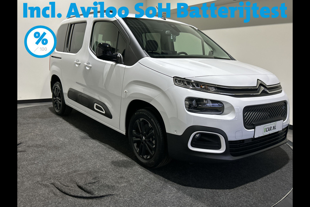 Citroën ë-Berlingo M Shine 50 kWh | 7 PERSOONS! | Head-up display | Park assist pakket | Navigatie pakket | Winterpakket | SoH (batterijcheck) 100 % score!