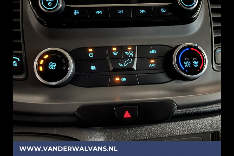 Ford Transit Custom 2.0 TDCI L2H1 Euro6 Airco | Camera | LED | Cruisecontrol | Android Auto | parkeersensoren, verwarmde voorruit, bijrijdersbank, 2800kg trekvermogen