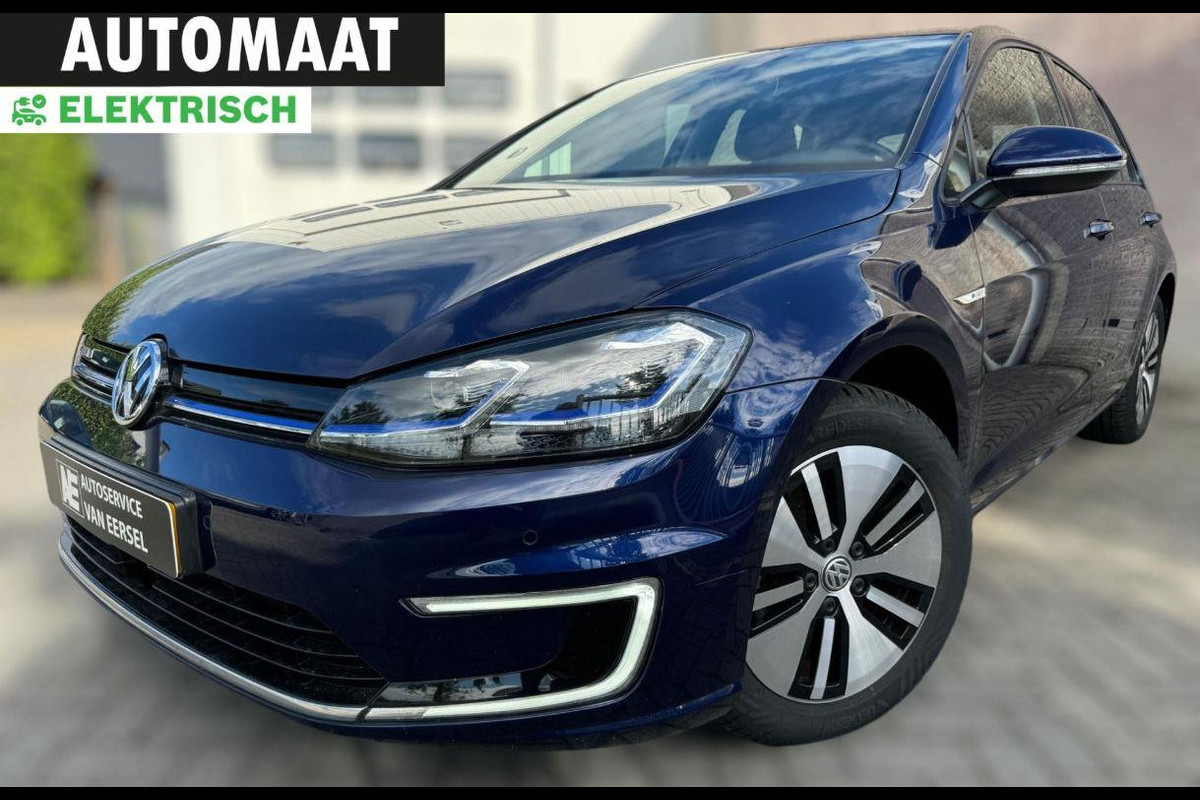 Volkswagen e-Golf 1E EIGENAAR / ACC / WARMTEPOMP / BTW / ECC / PDC / CARPLAY / NAVIGATIE MET NAVIREM