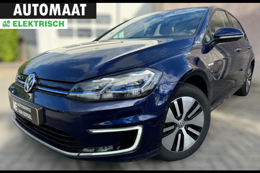 Volkswagen e-Golf 1E EIGENAAR / ACC / WARMTEPOMP / BTW / ECC / PDC / CARPLAY / NAVIGATIE MET NAVIREM