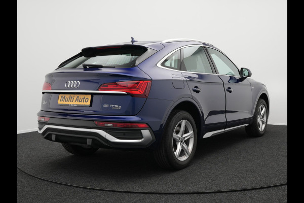 Audi Q5 Sportback 55 TFSI e Quattro S-Line Plug in Hybrid PHEV | Alcantara Sportstoelen | Trekhaak af Fabriek | Adaptive Cruise | Apple Carplay | Virtual | Navigatie | Camera | DAB | Stoelverwarming |