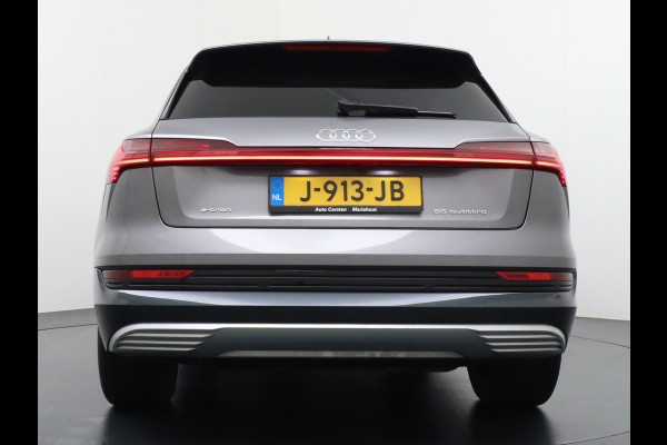 Audi e-tron e-tron 95kWh 408PK 55 Advanced Pro Line Plus Adaptive Cruise Control Quattro 95 kWh 104.000 Nieuw 20" Luchtvering Apple Android  Active-Lane-Assist Connected-Services Bordherkenning Comfort-Sleutel Akoestische zijruiten DAB WiFi Audi-Phone-box Deursluithulp Keyless PTC-Verwarming Bang&Olufsen Spoorwissel-Assist Trekhaak-voorbereid (1800kg) Automatische-NiveauRegeling Fase 3 laden