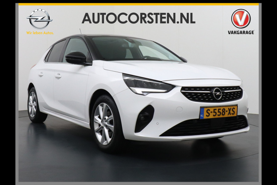 Opel Corsa 1.2I Pano-dak Innovation Camera Apple Carplay Android Auto PDC-a+v Ecc Navi DAB Stuur-Stoelverwarming Bordherkenning Digital Das Cruise Control Regen-Lichtsensor Chroompack Lane-assist Privacy Glass Led Diamond-Grille  Lmv 16" Privacy Glas Verkeersbord detectie Euro 6 24.000 nieuw!