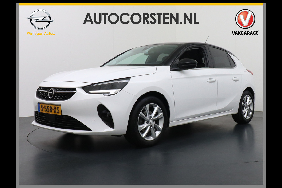 Opel Corsa 1.2I Pano-dak Innovation Camera Apple Carplay Android Auto PDC-a+v Ecc Navi DAB Stuur-Stoelverwarming Bordherkenning Digital Das Cruise Control Regen-Lichtsensor Chroompack Lane-assist Privacy Glass Led Diamond-Grille  Lmv 16" Privacy Glas Verkeersbord detectie Euro 6 24.000 nieuw!