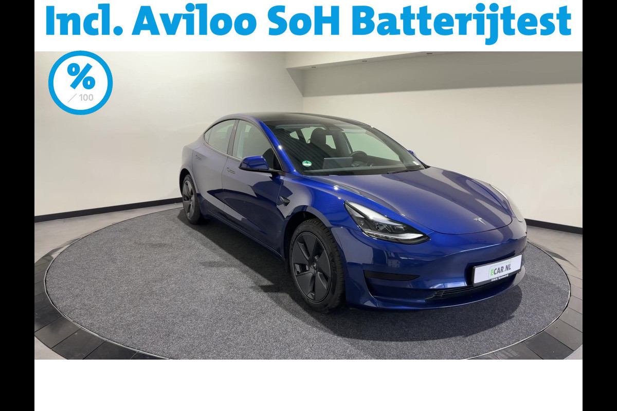 Tesla Model 3 Standard RWD Plus 60 kWh | Panoramadak | Lichtmetalen velgen | Soh (batterijtest ) 92,96% score