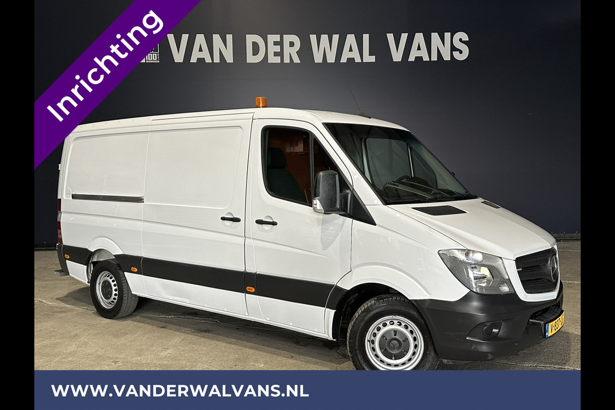 Mercedes-Benz Sprinter 316 CDI 164pk L2H1 inrichting Euro6 Airco | 2800kg trekhaak | Omvormer | Cruisecontrol, Parkeersensoren, Chauffeursstoel