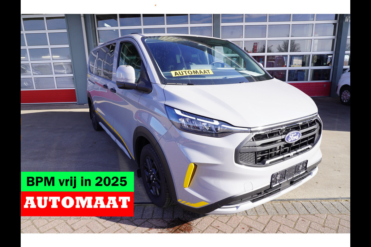 Ford Transit Custom 320L 2.0 TDCI 170PK L2H1 Trail DubbelCabine AWD Automaat Schuifdeur L/R Nr. V113 | Climate | Adap.Cruise | Navi | 360Camera | Blis