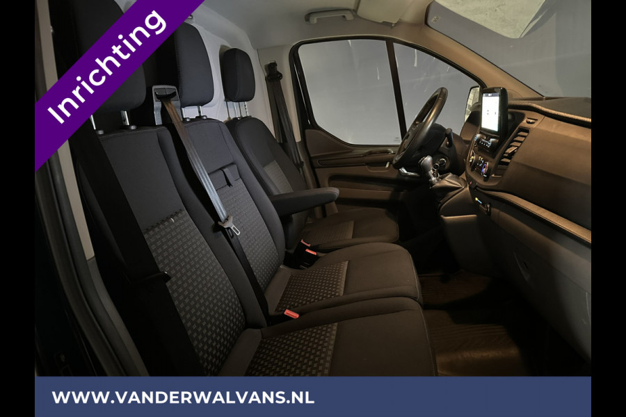 Ford Transit Custom 2.0 TDCI L1H1 inrichting Euro6 Airco | Camera | LED | Cruisecontrol | Stoelverwarming | 2350kg Trekhaak Parkeersensoren, Bijrijdersbank