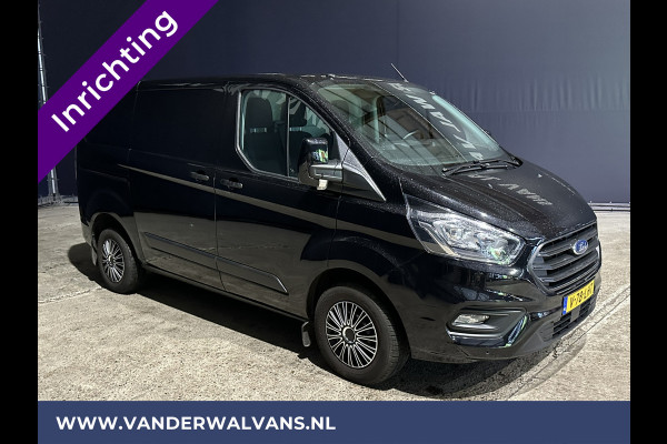 Ford Transit Custom 2.0 TDCI L1H1 inrichting Euro6 Airco | Camera | LED | Cruisecontrol | Stoelverwarming | 2350kg Trekhaak Parkeersensoren, Bijrijdersbank