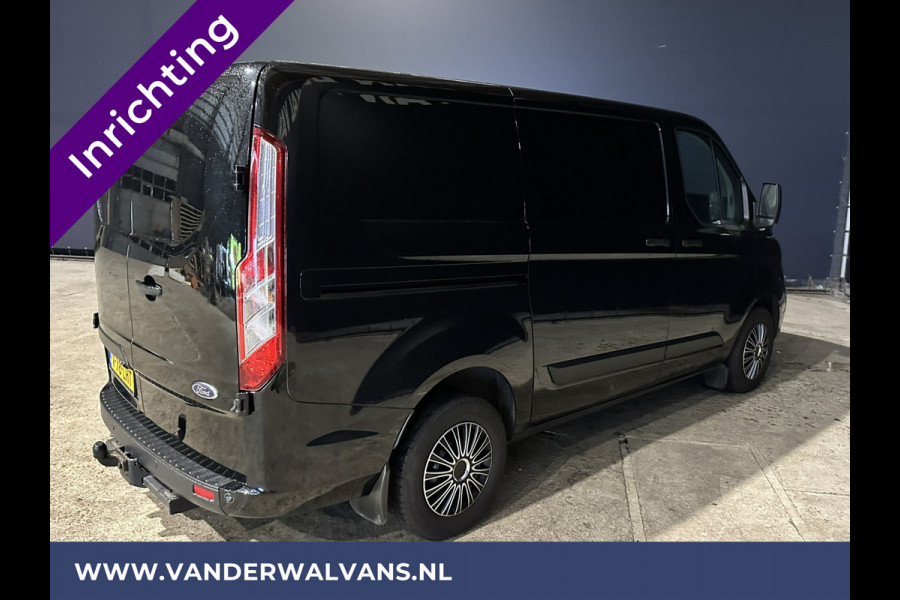 Ford Transit Custom 2.0 TDCI L1H1 inrichting Euro6 Airco | Camera | LED | Cruisecontrol | Stoelverwarming | 2350kg Trekhaak Parkeersensoren, Bijrijdersbank