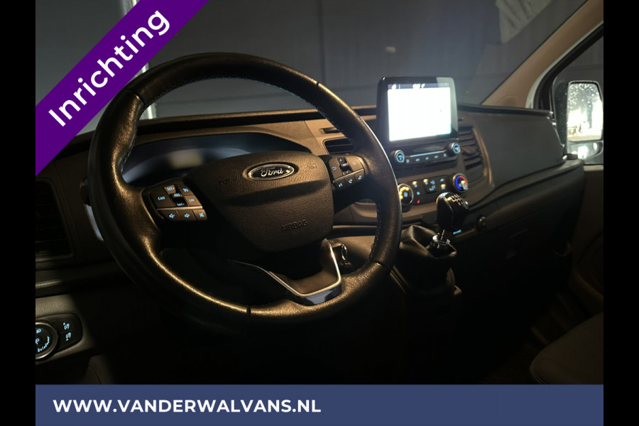 Ford Transit Custom 2.0 TDCI L1H1 inrichting Euro6 Airco | Camera | LED | Cruisecontrol | Stoelverwarming | 2350kg Trekhaak Parkeersensoren, Bijrijdersbank