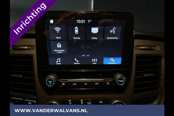 Ford Transit Custom 2.0 TDCI L1H1 inrichting Euro6 Airco | Camera | LED | Cruisecontrol | Stoelverwarming | 2350kg Trekhaak Parkeersensoren, Bijrijdersbank