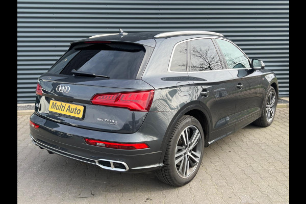 Audi Q5 55 TFSI e quattro S-Line Plug in Hybrid 367pk Dealer O.H PHEV | Luchtvering | Trekhaak af Fabriek | Adaptive Cruise | Alcantara Sportstoelen Massage | 20 "L.M | Virtual | Apple Carplay | Camera |