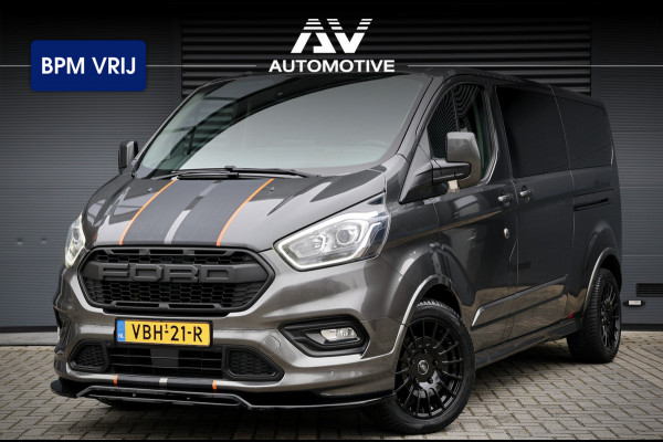 Ford Transit Custom 310 2.0 TDCI L2H1 170 PK Sport | Dubbel Cabine | Navigatie | Camera | CarPlay | L+R Schuifdeur | Stoelverwarming | Lederen bekleding | Trekhaak | NL Auto