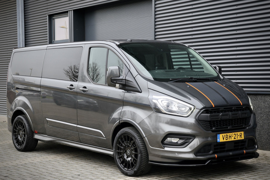 Ford Transit Custom 310 2.0 TDCI L2H1 170 PK Sport | Dubbel Cabine | Navigatie | Camera | CarPlay | L+R Schuifdeur | Stoelverwarming | Lederen bekleding | Trekhaak | NL Auto