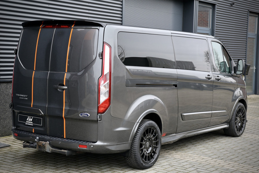 Ford Transit Custom 310 2.0 TDCI L2H1 170 PK Sport | Dubbel Cabine | Navigatie | Camera | CarPlay | L+R Schuifdeur | Stoelverwarming | Lederen bekleding | Trekhaak | NL Auto