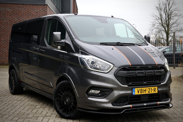 Ford Transit Custom 310 2.0 TDCI L2H1 170 PK Sport | Dubbel Cabine | Navigatie | Camera | CarPlay | L+R Schuifdeur | Stoelverwarming | Lederen bekleding | Trekhaak | NL Auto