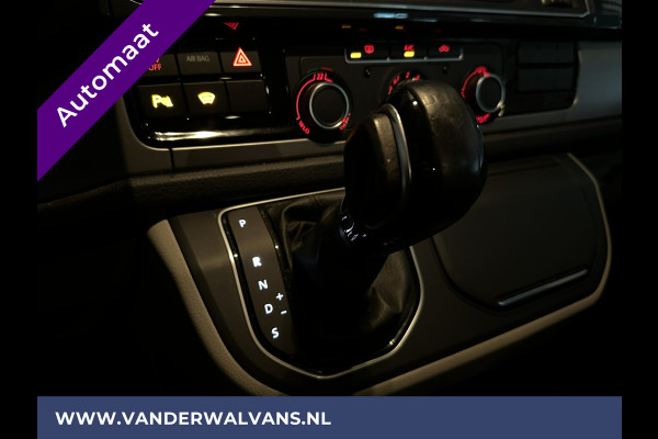 Volkswagen Transporter 2.0 TDI 150pk Automaat L2H1 Dubbele cabine Highline Euro6 Airco | 2x Zijdeur | Camera | Navigatie LED, LM velgen, Cruisecontrol, Trekhaak, Parkeersensoren, 5-Zits, Verwarmde voorruit