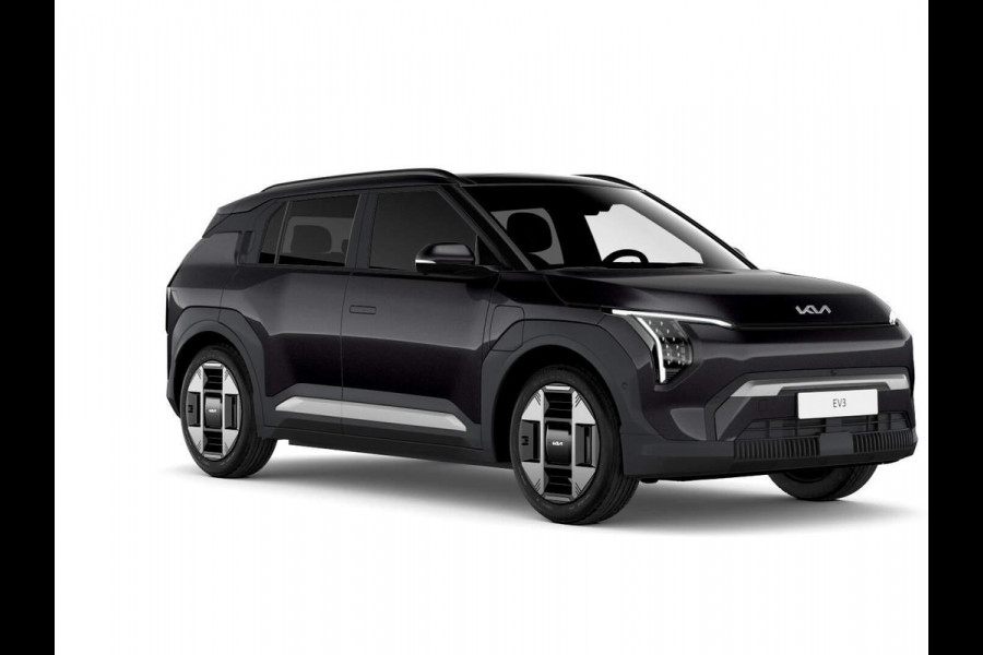 Kia EV3 Plus Advanced 81.4 kWh | Levering Juni | 600km Rijbereik | Navi | 19" | Adapt. Cruise | Clima | Schuif/Kanteldak | Stoel&Stuurverw. | Priv Glass | BSM | Harman Kardon | Private Lease € 616,- Actie !