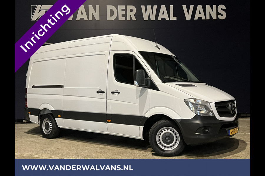 Mercedes-Benz Sprinter 316 CDI 164pk L2H2 inrichting Euro6 Airco | 2800kg Trekhaak | Omvormer | Cruisecontrol parkeersensoren, chauffeursstoel