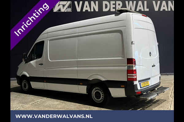 Mercedes-Benz Sprinter 316 CDI 164pk L2H2 inrichting Euro6 Airco | 2800kg Trekhaak | Omvormer | Cruisecontrol parkeersensoren, chauffeursstoel