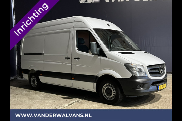 Mercedes-Benz Sprinter 316 CDI 164pk L2H2 inrichting Euro6 Airco | 2800kg Trekhaak | Omvormer | Cruisecontrol parkeersensoren, chauffeursstoel