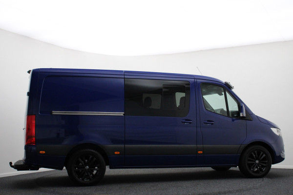 Mercedes-Benz Sprinter 314 CDI Aut. L2H1 DC 6-zits Leer, Camera, Apple Carplay, Standkachel, Cruise, Airco, Trekhaak, 18''