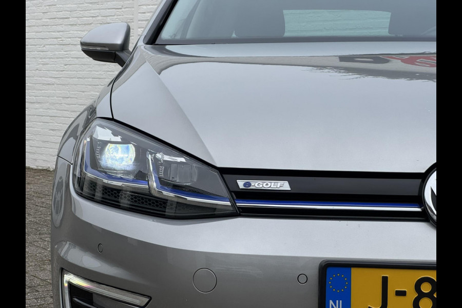 Volkswagen e-Golf E-DITION Adaptieve cruise Led koplampen Carplay Pdc voor+achter Navigatie