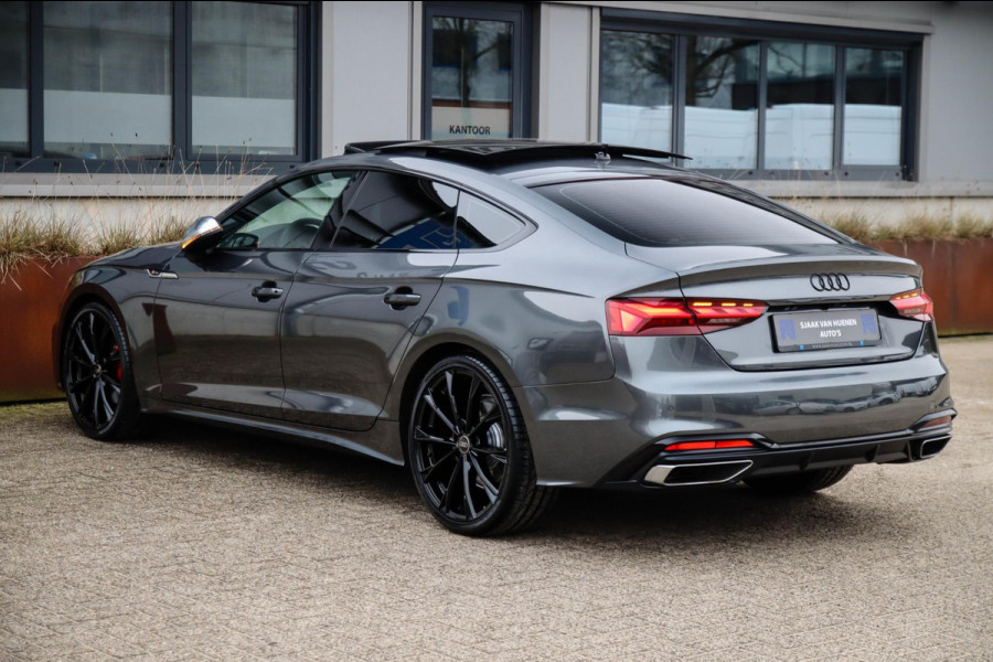 Audi A5 Sportback 40 2.0 TFSI S Edition Facelift 204pk S-Tronic! 1e|NL|DLR|Panoramadak|Virtual Cockpit|Leder|Matrix|CarPlay|Black