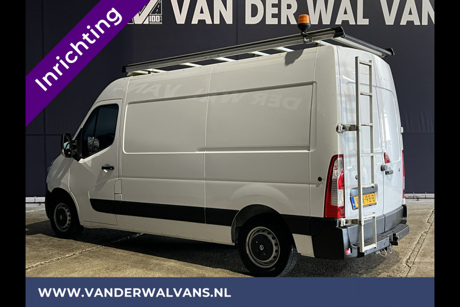 Opel Movano 2.3 CDTI 146pk L2H2 inrichting Euro6 Airco | omvormer | Camera | Navigatie | 2500kg trekhaak cruisecontrol, imperiaal, parkeersensoren, trap, bijrijdersbank