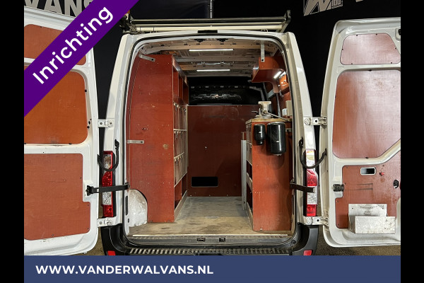 Opel Movano 2.3 CDTI 146pk L2H2 inrichting Euro6 Airco | omvormer | Camera | Navigatie | 2500kg trekhaak cruisecontrol, imperiaal, parkeersensoren, trap, bijrijdersbank