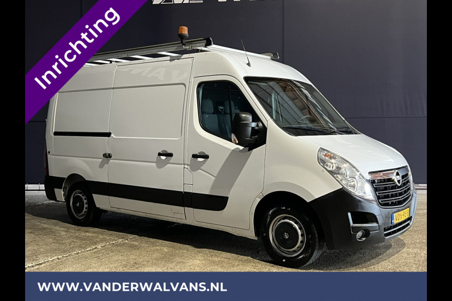 Opel Movano 2.3 CDTI 146pk L2H2 inrichting Euro6 Airco | omvormer | Camera | Navigatie | 2500kg trekhaak cruisecontrol, imperiaal, parkeersensoren, trap, bijrijdersbank