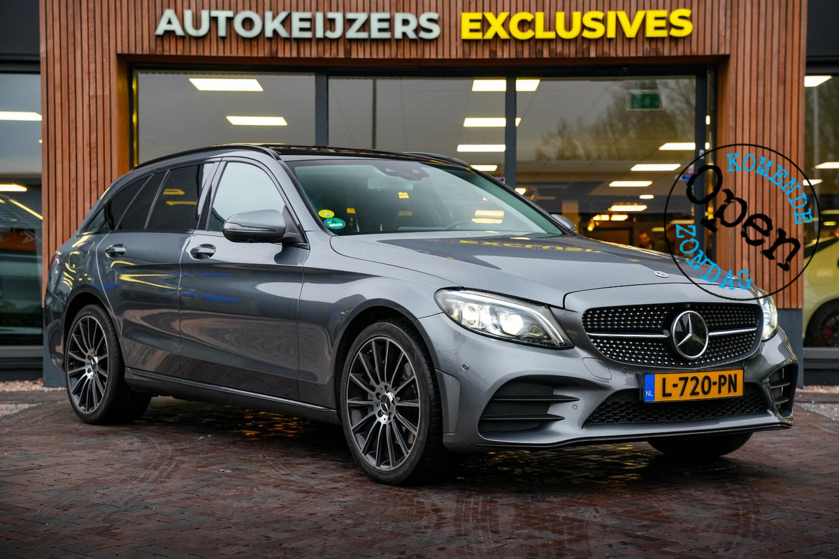 Mercedes-Benz C-Klasse Estate 300 d 4MATIC Premium Plus Pack Panodak Burmester Memory Ambient Virtual ACC Trekhaak Leer