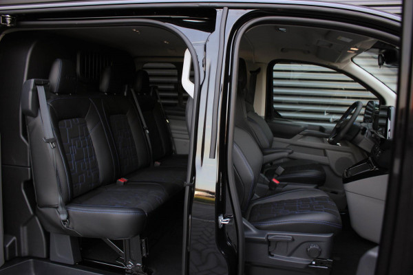 Ford Transit Custom 320 2.0 TDCI L2H1 MS- RT DC AWD DUBBEL CABINE BPM VRIJ / KUIPSTOELEN / DIRECT RIJDEN / NAVIGATIE / FULL BLACK