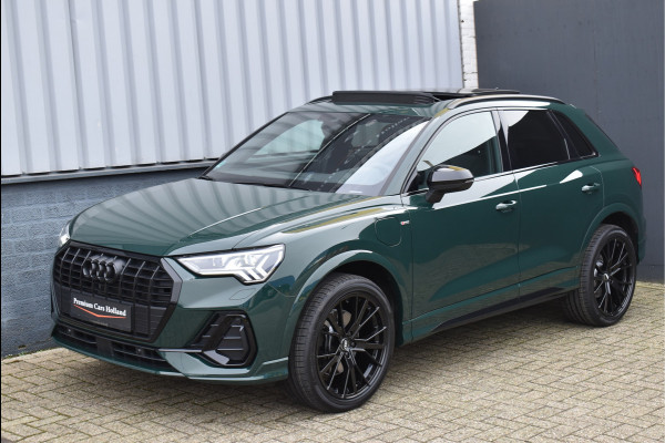 Audi Q3 45 TFSI e 245 Pk S-Line Goodwood Green Pano Navi Leder Matrix Trekhaak 20 Inch