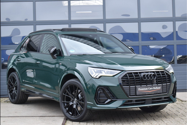 Audi Q3 45 TFSI e 245 Pk S-Line Goodwood Green Pano Navi Leder Matrix Trekhaak 20 Inch