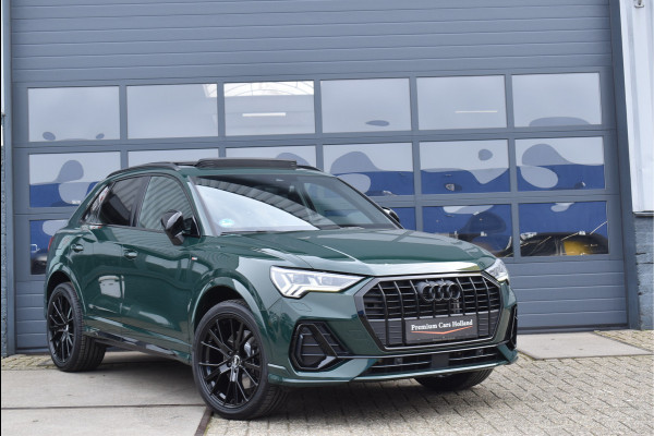 Audi Q3 45 TFSI e 245 Pk S-Line Goodwood Green Pano Navi Leder Matrix Trekhaak 20 Inch