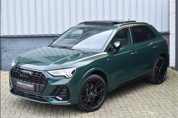 Audi Q3 45 TFSI e 245 Pk S-Line Goodwood Green Pano Navi Leder Matrix Trekhaak 20 Inch