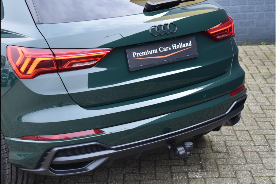 Audi Q3 45 TFSI e 245 Pk S-Line Goodwood Green Pano Navi Leder Matrix Trekhaak 20 Inch