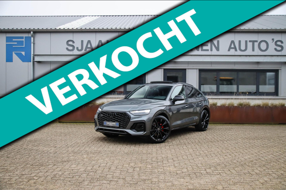 Audi Q5 Sportback 50 TFSIe Quattro Competition S Edition S-Line 299pk Automaat|1e|Panoramadak|Virtual Cockpit|Luchtvering|OLED|B&O