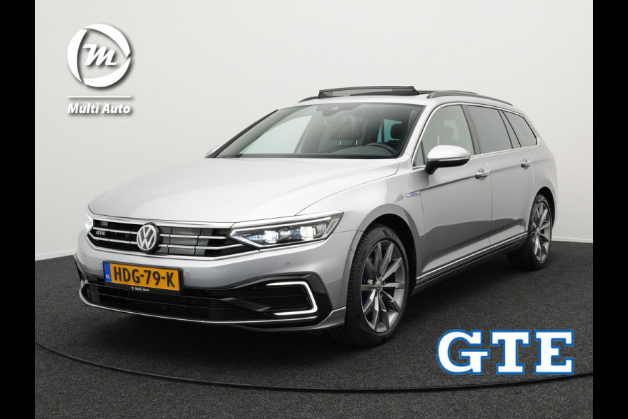 Volkswagen Passat Variant 1.4 TSI PHEV GTE Plug in Hybrid 218pk PHEV | Panodak | Trekhaak | Leder | Adaptive Cruise | Carplay | Navigatie | Virtual Cockpit  | Camera | Stoel & Stuurverwarming | IQ Light |