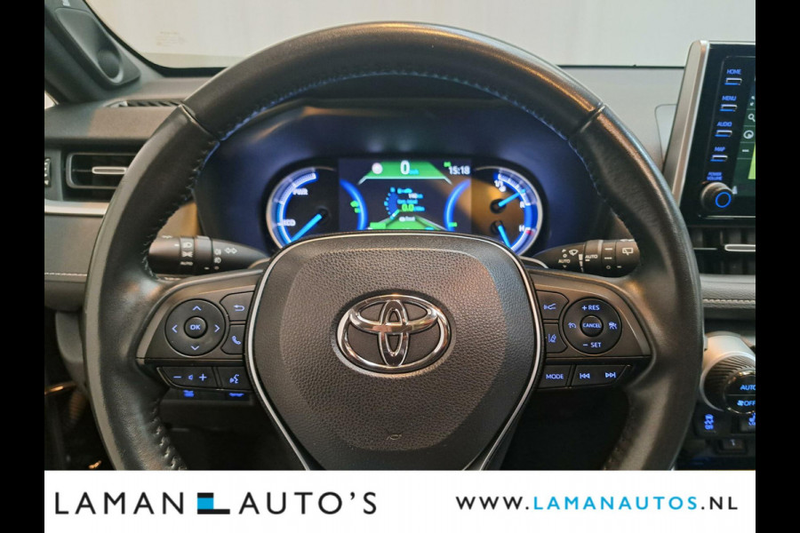 Toyota RAV4 2.5 Hybrid 218pk Black Edition | Panorama JBL CarPlay Halfleder ECC Nav 19" LMV ACC 360 Camera BSM Trekhaak | Hybrid Voorschoten