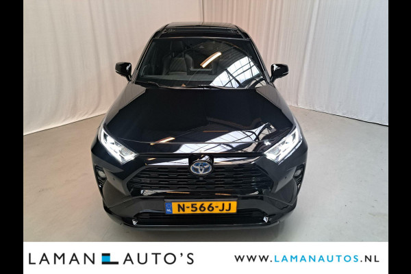 Toyota RAV4 2.5 Hybrid 218pk Black Edition | Panorama JBL CarPlay Halfleder ECC Nav 19" LMV ACC 360 Camera BSM Trekhaak | Hybrid Voorschoten