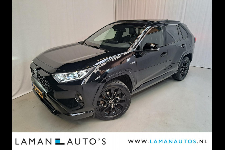 Toyota RAV4 2.5 Hybrid 218pk Black Edition | Panorama JBL CarPlay Halfleder ECC Nav 19" LMV ACC 360 Camera BSM Trekhaak | Hybrid Voorschoten