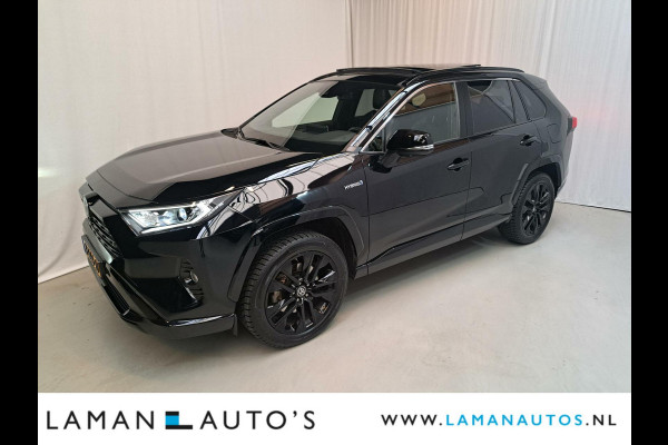 Toyota RAV4 2.5 Hybrid 218pk Black Edition | Panorama JBL CarPlay Halfleder ECC Nav 19" LMV ACC 360 Camera BSM Trekhaak | Hybrid Voorschoten