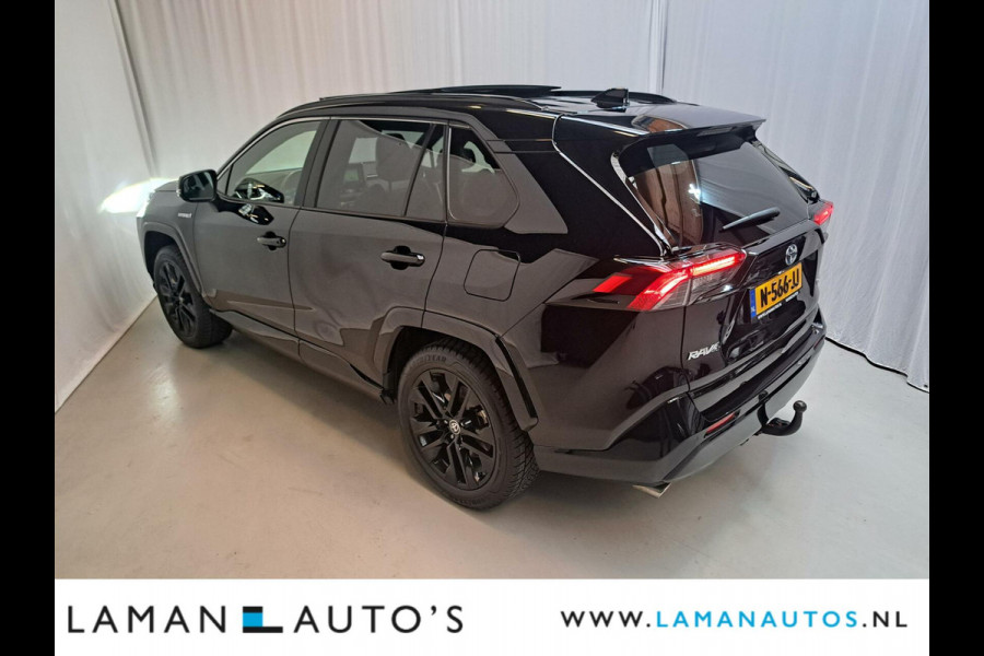 Toyota RAV4 2.5 Hybrid 218pk Black Edition | Panorama JBL CarPlay Halfleder ECC Nav 19" LMV ACC 360 Camera BSM Trekhaak | Hybrid Voorschoten