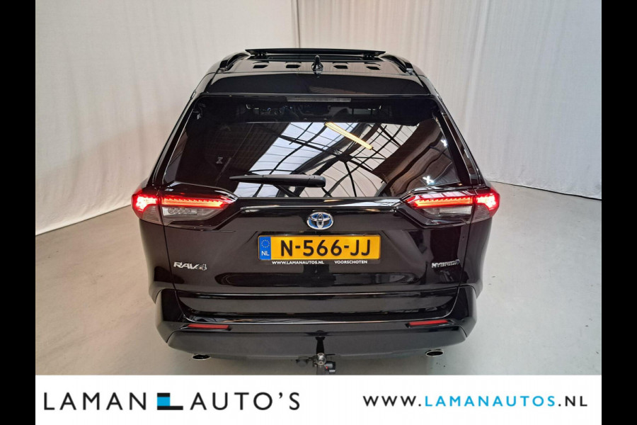 Toyota RAV4 2.5 Hybrid 218pk Black Edition | Panorama JBL CarPlay Halfleder ECC Nav 19" LMV ACC 360 Camera BSM Trekhaak | Hybrid Voorschoten